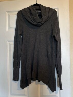 Athleta Charcoal Gray Cowl Neck Sweater